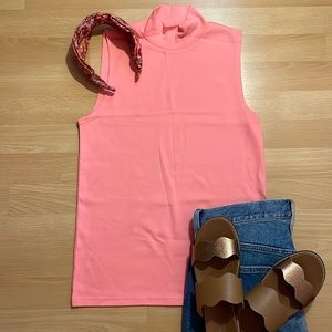 J. Crew Factory Funnel Neck Sleeveless Shirt size small